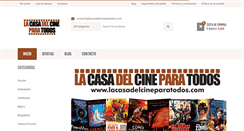 Desktop Screenshot of lacasadelcineparatodos.com